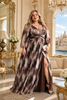 Picture of PLUS SIZE ELEGANT CHIFFON DRESS